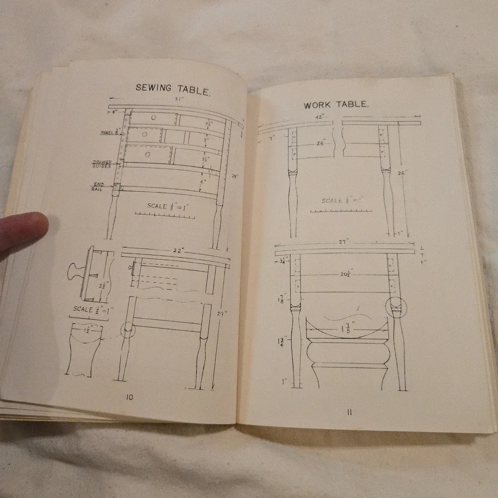 VTG Ejner Handberg Shop Drawings Of Shaker Furniture Woodenware Yellow Book 1973